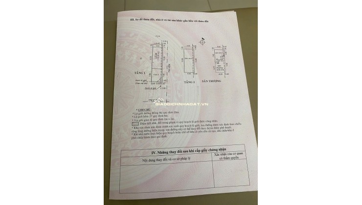 BÁN NHÀ MẶT TIỀN HỒNG HÀ TÂN BÌNH. LH:0383884135.............